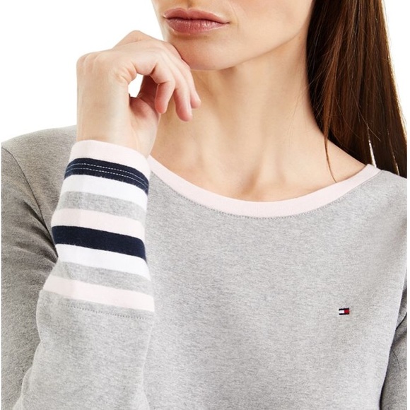 NWT Shirt Long Sleeves ESSENTIAL RAINBOW CUFF TOP - Picture 4 of 12